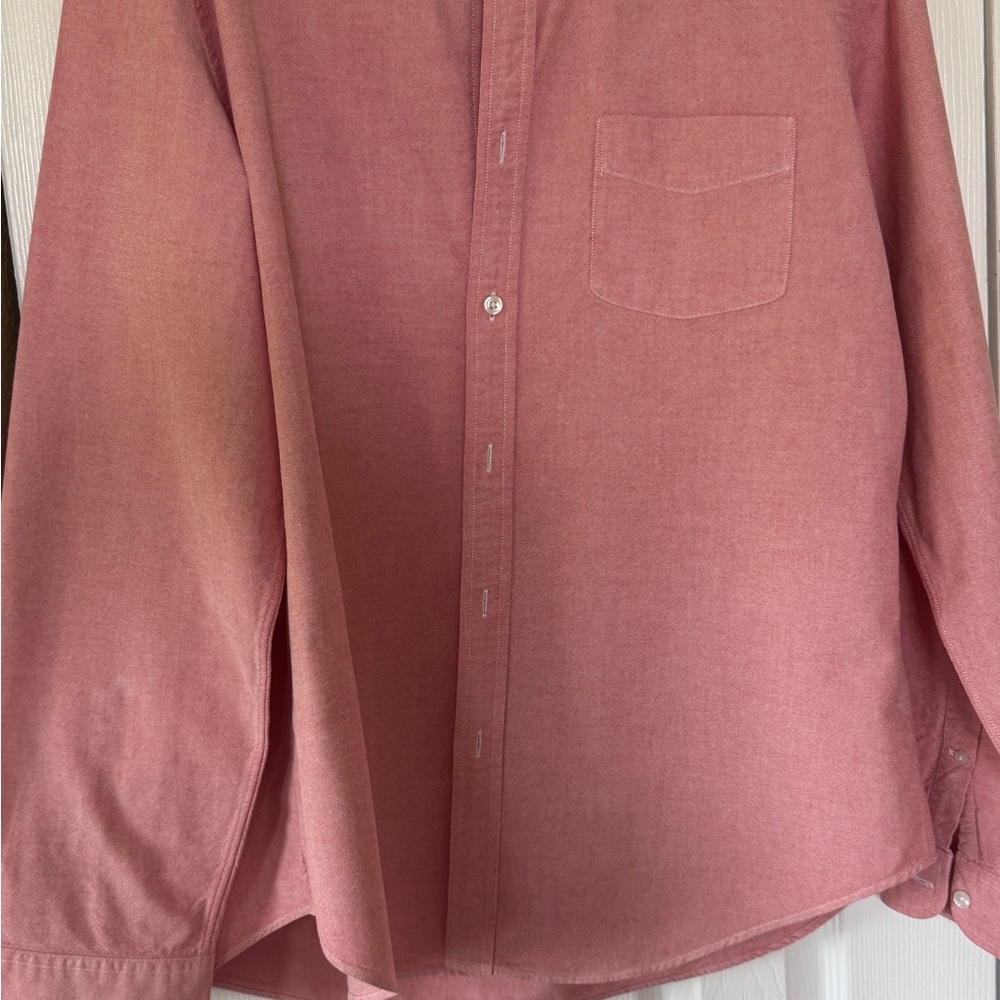 J CREW Men's Pink Button-Up Shirt